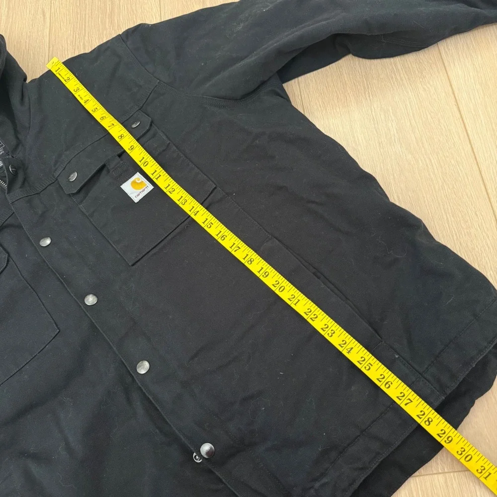 Carhartt OJ3826-M Relaxed Fit Sherpa Lined Hooded Jacket Mens 2XL Black Canvas
